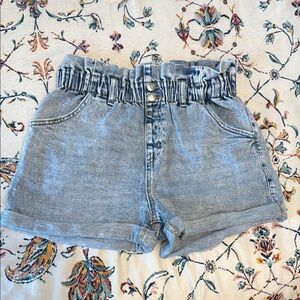 Wild Fable Blue Denim Paperbag Shorts